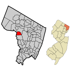 Bergen County New Jersey Incorporated and Unincorporated areas Glen Rock Highlighted